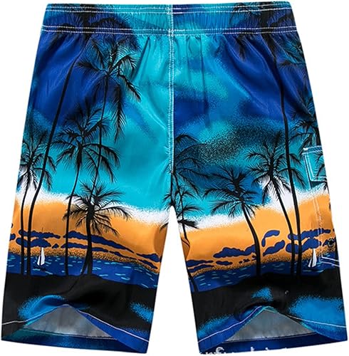 Miniatura 9 de Yuzhih Pantalones cortos de gran tamaño para hombre, cintura elástica, pantalones ajustados con cordón, pantalones cortos casuales de playa al aire
