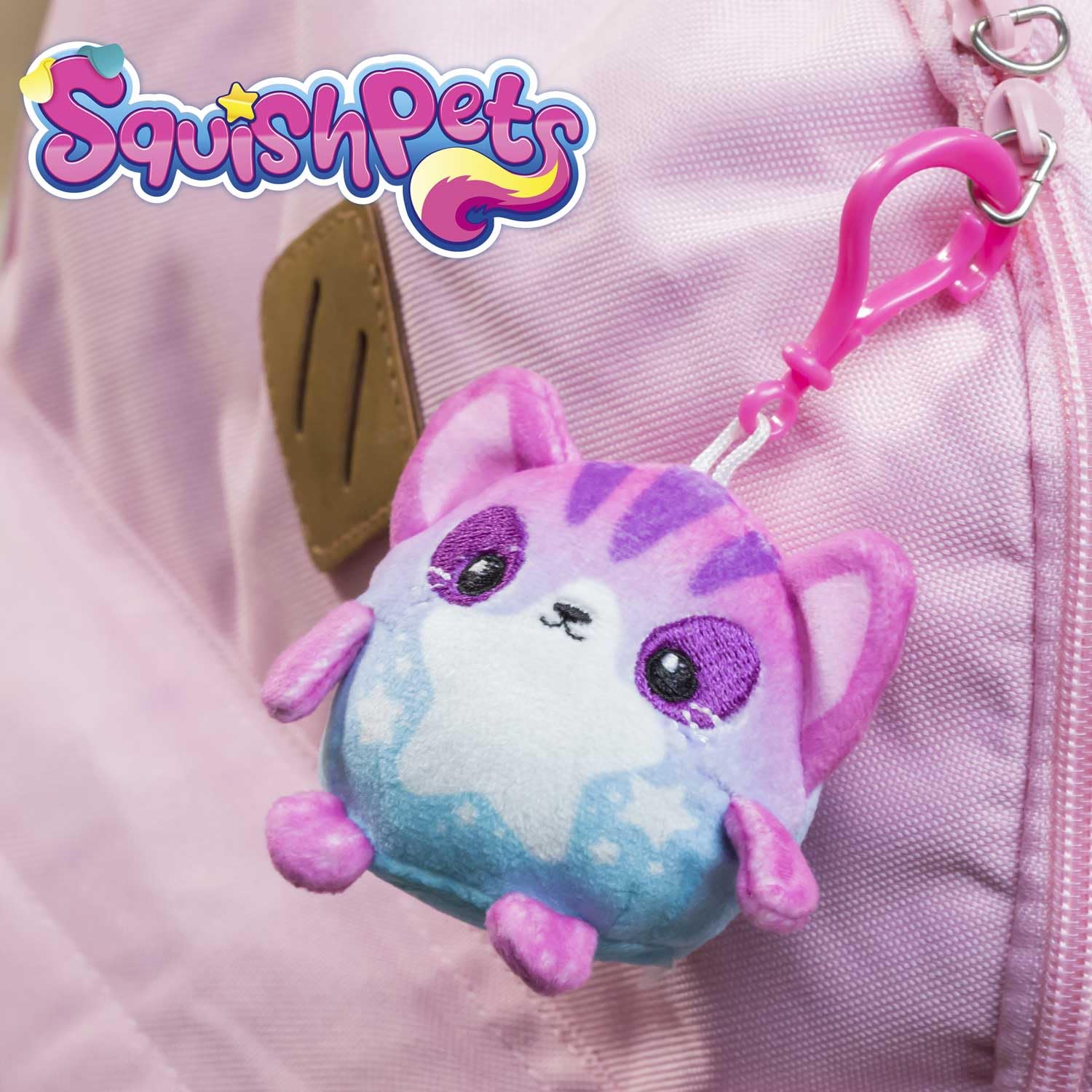 SquishPets Keychain - Kuscheltier Dolly , Plüschschaf Plüschtier in einem Schlüsselanhänger 6 cm