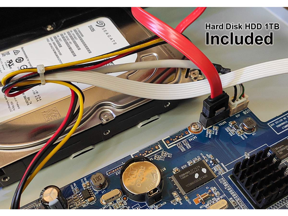 CAME XNVR2808PH Videoregistratore NVR 8 Canali 3MP 4 Porte PoE Hard Disk HDD 1TB Incluso H.264 DC12V