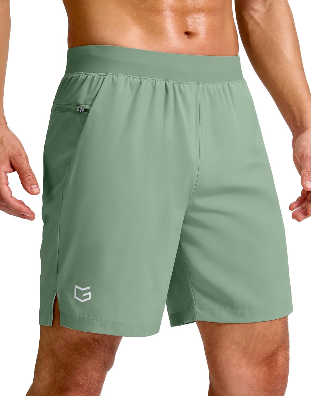 G Gradual Men's Athletic Running Shorts 7"/5"/9" Zipper Pocket Lightweight Workout Gym Quick Dry Shorts Golf Tennis Hiking