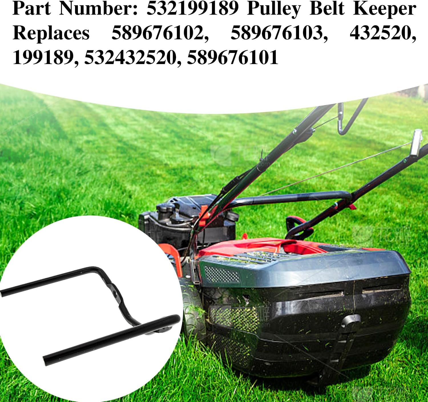 589676103 532432520 532199189 Lawn Tractor Pulley Belt Keeper Compatible with Craftsman Husqvarna Poulan 532199189 589676102 589676103 199189 532432520 432520 (2pack)