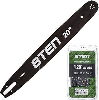 8TEN 20" Chainsaw Guide Bar & Chain .050 3/8 72DL for Stihl 066 044 Homelite Solo 30030008822 33RS372E