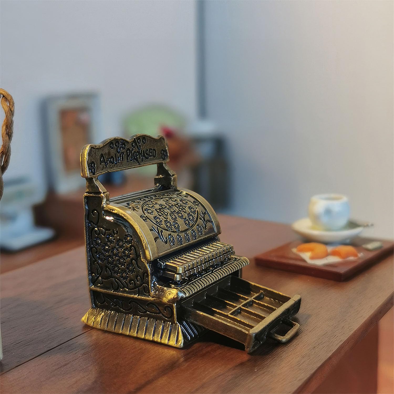 アンティーク雑貨 1950~60s French Vintage Cash Tray Amazon.com: Vintage Style Gold Cash Register: 1:12 Dollhouse