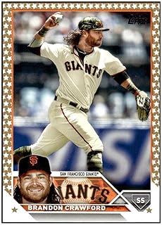 Brandon Crawford 2023 Topps Gold Star Parallel #66 NM+-MT+ MLB Baseball Giants