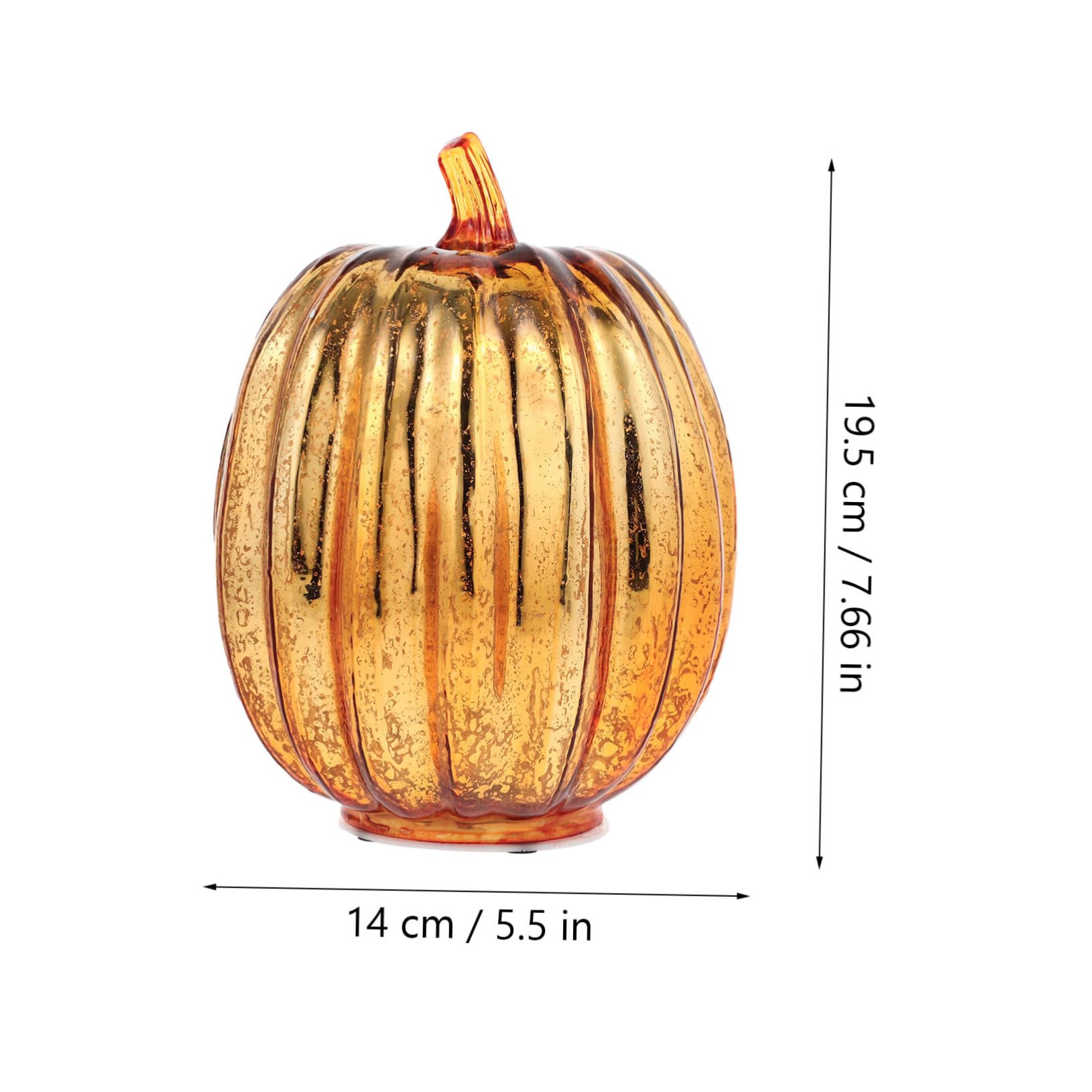 Sewroro 1pc Decorative Pumpkin Lamp Halloween Theme Glass Light Decor for Parties Home Bar Mall Design for Lasting Use for Creating Festive Atmosphere