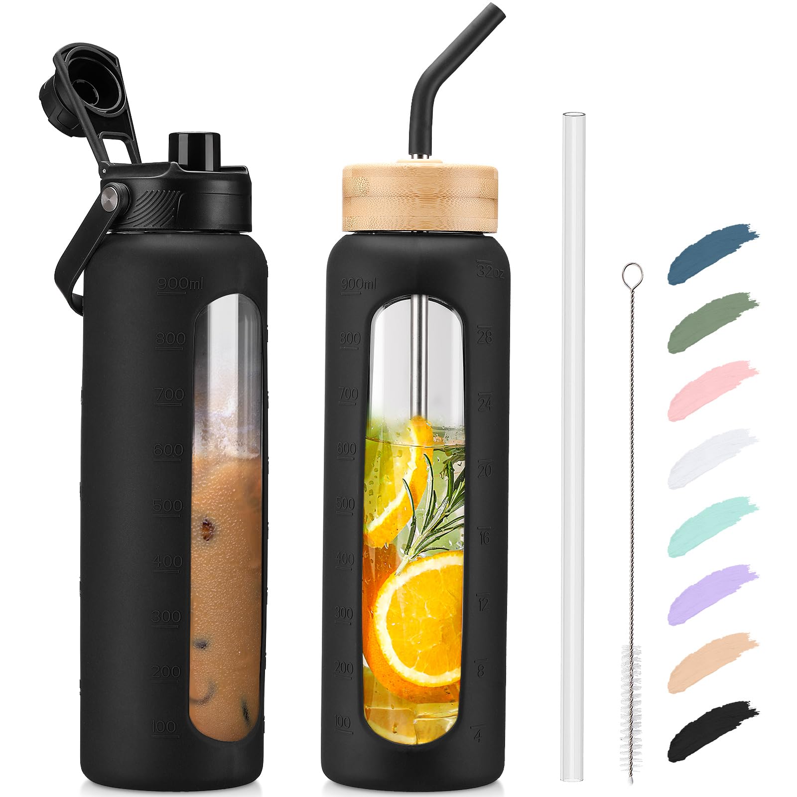 Kodrine 32 oz Glass Water Bottle