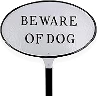 Vista 1 de Montague Metal Products - Placa ovalada de pared o césped con revestimiento en polvo - Resistente a los rayos UV - Fácil de instalar