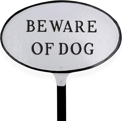 Montague Metal Products - Placa ovalada de pared o césped con revestimiento en polvo - Resistente a los rayos UV - Fácil de instalar