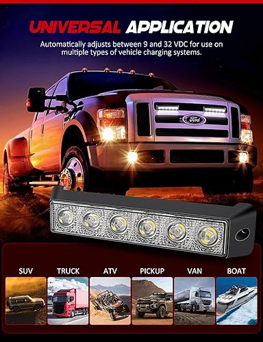 Miniatura 4 de Barra de luz LED de 7.5 pulgadas, barra de luz de trabajo de inundación LED todoterreno para jeep, cabina, barco, SUV, camión, ATV, cubierta de