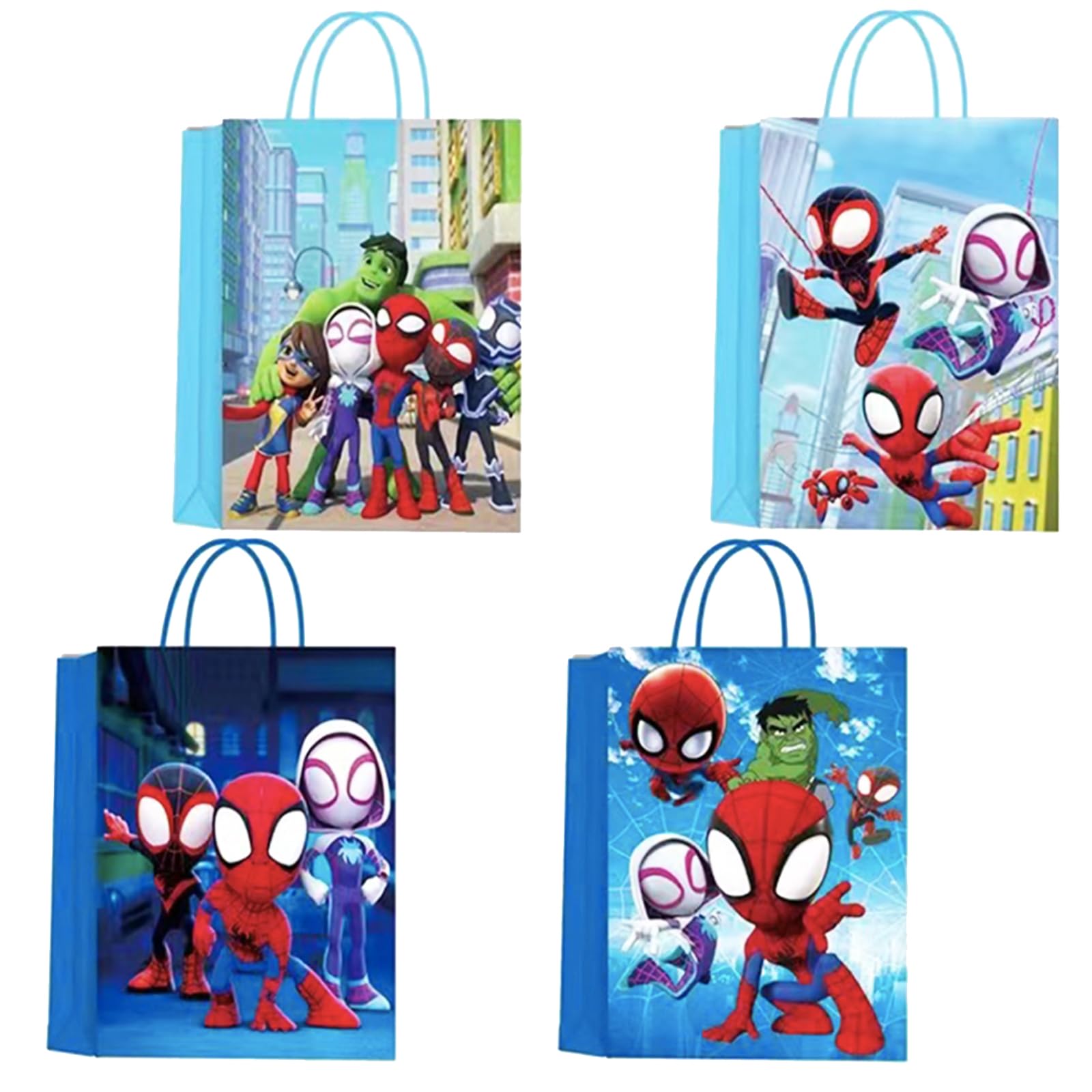 LaVenty Stoviglie di compleanno con ragno Supereroe Spider Party Stoviglie Piatti di carta Tovaglioli Forniture per feste per ragazzo Bambini Bomboniere di compleanno