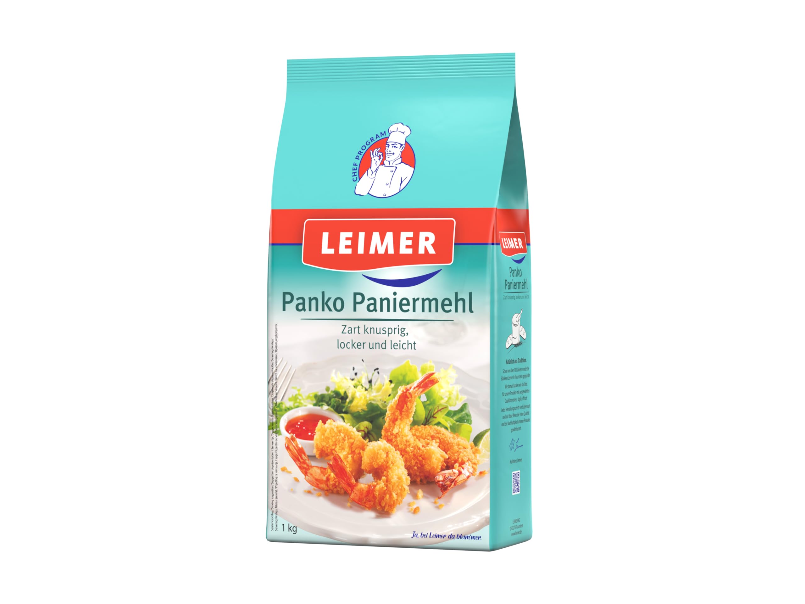 LEIMER Panko Paniermehl 1kg - Für eine zart knusprige und locker leichte Panade im Asia-Style (1 x 1kg)