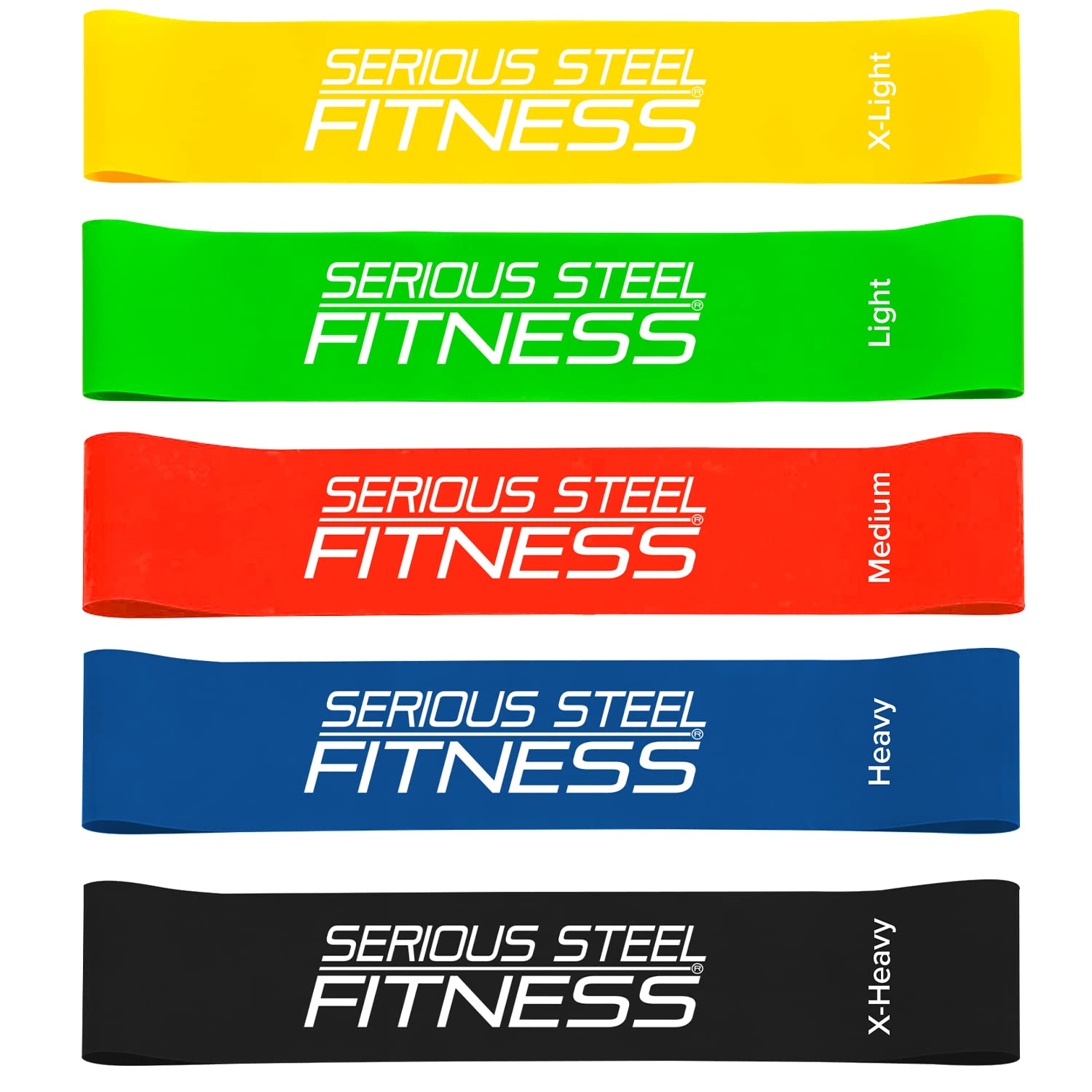 Bandas elásticas de Acero para Fitness Bandas de Entrenamiento rehabidas y prefabricadas, 10" Mini Bands