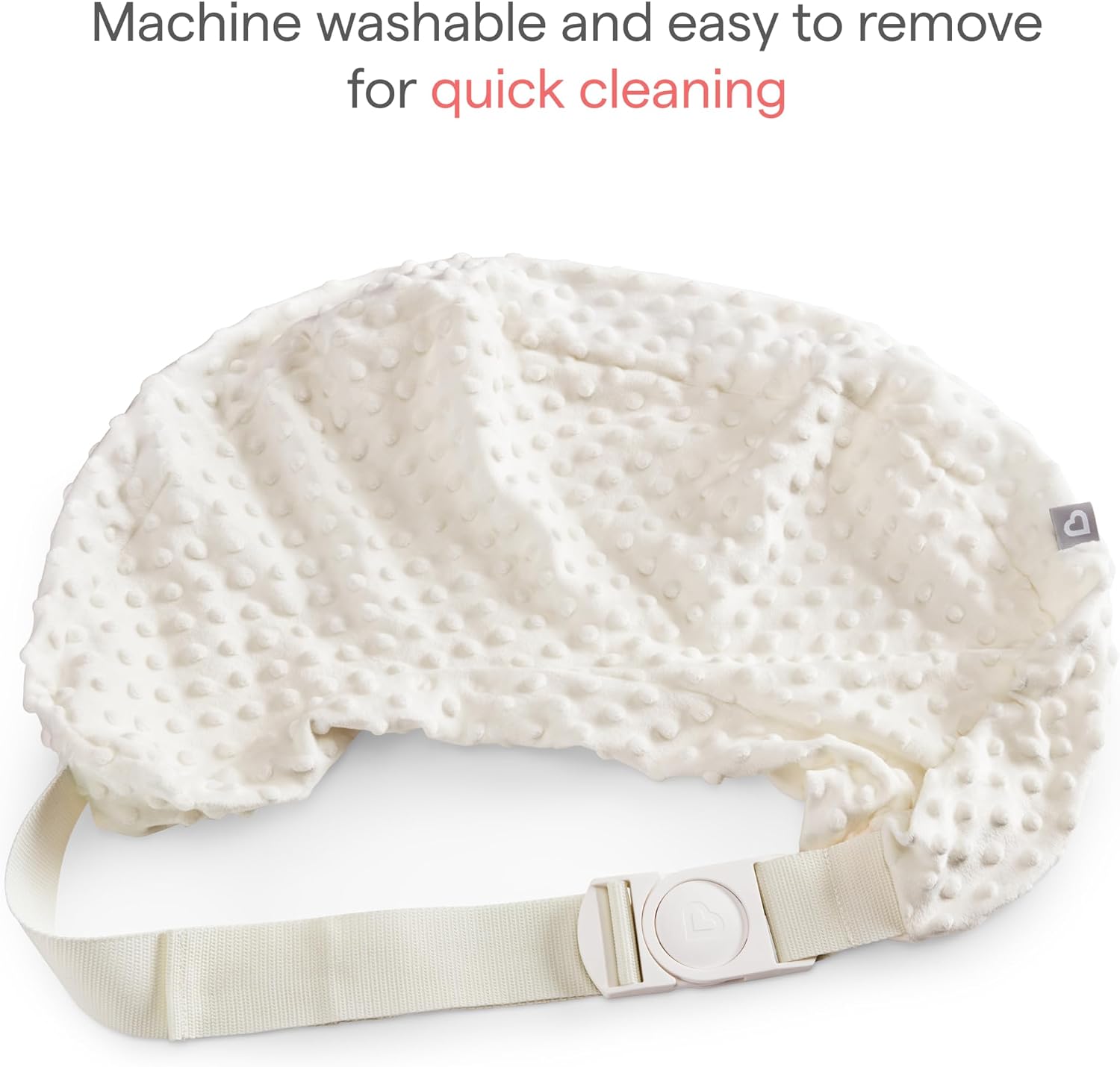 Munchkin® Ultra-Luxe Infant Feeding Pillow Cover - Super Soft Machine Washable Nursing & Bottle Feeding Pillow Cover Replacement