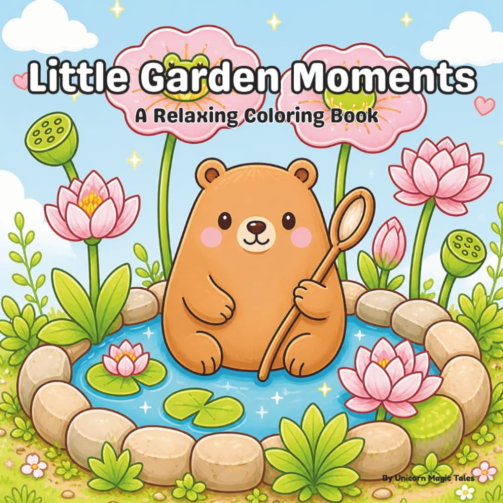Little Garden Moments: A Relaxing Coloring Book
