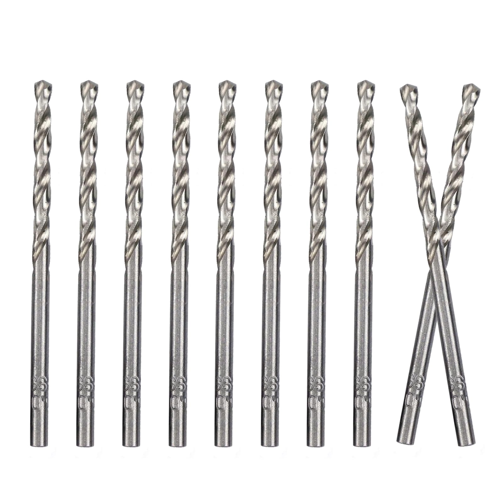 Juego de 10 brocas M35 HSS de cobalto dorado y cobalto de 3 mm, juego de brocas de cobalto métricas de acero de alta velocidad para taladrar acero inoxidable y metal duro, hierro fundido, cobre