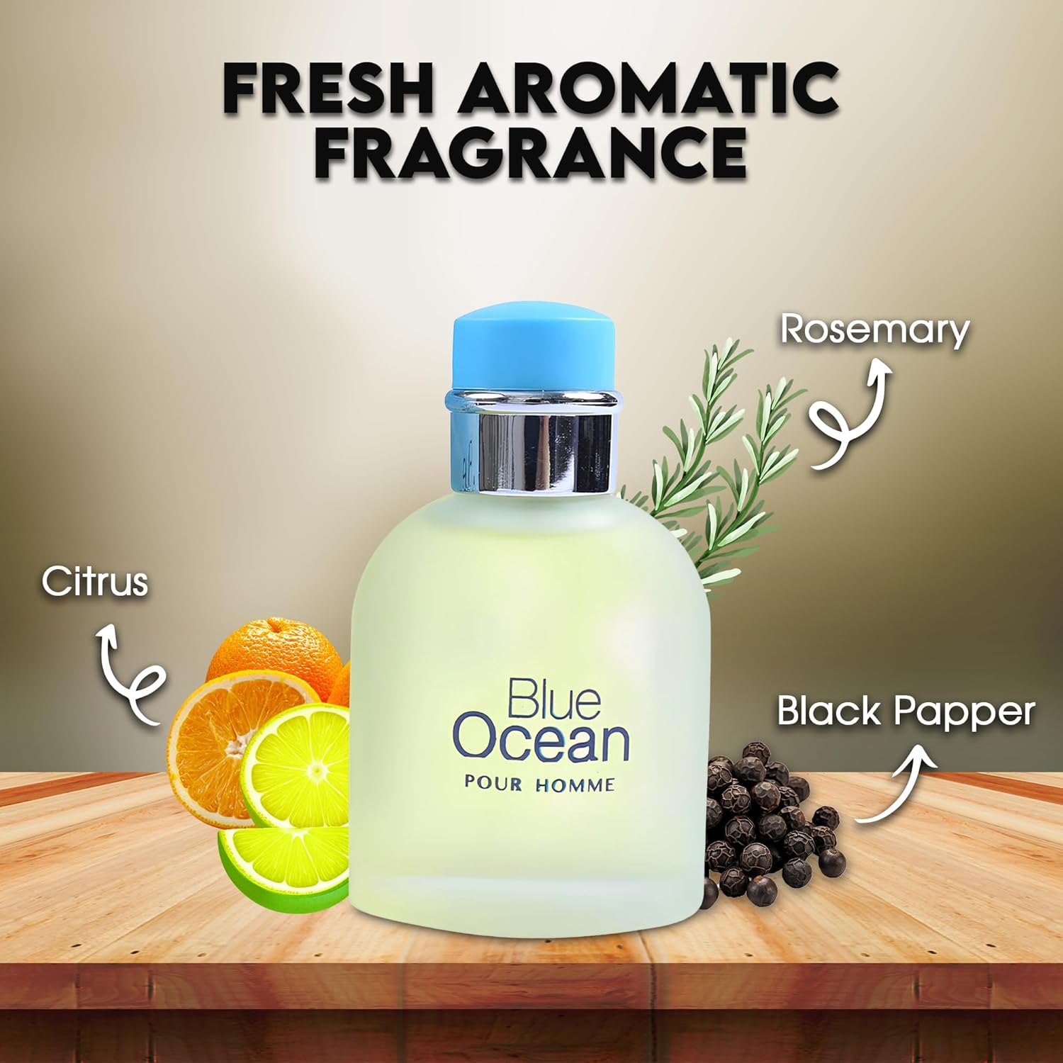 A CENTER Men's Cologne Gift Set Include Blue Ocean,Cool Ocean,Amazing Code & Invincible - 3.4 Fl Oz Each | Vanilla Bourbon, Leather & Amber Floral Fragrance | Luxury Eau de Toilette - Image 2