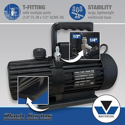 Vista 23 de Bomba de vacío de una sola etapa de 3 CFM 90062-B