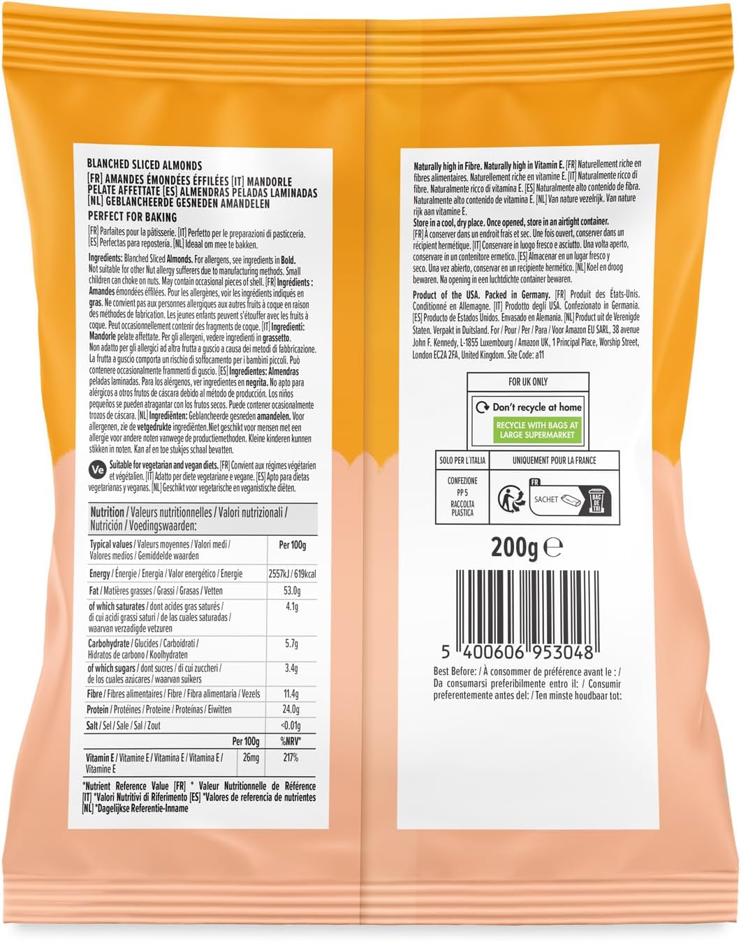 by Amazon Mandorla a fette, 200 g 200 g (Confezione da 1) - Immagine 2