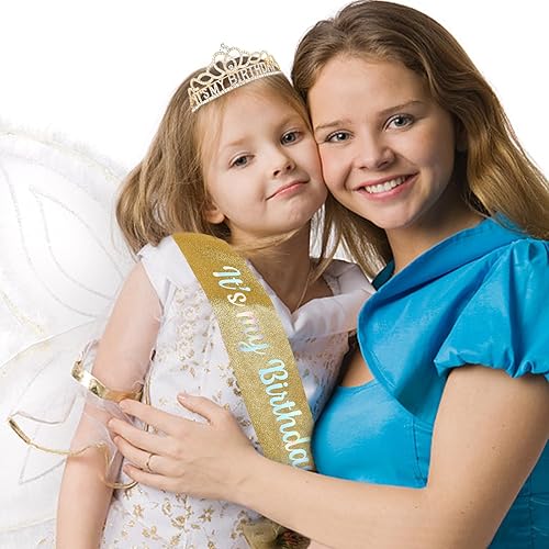 Miniatura 5 de Corona de cumpleaños para mujer adulta y banda de cumpleaños con purpurina para mujer, tiara de cumpleaños para mujer, sombrero de cumpleaños,