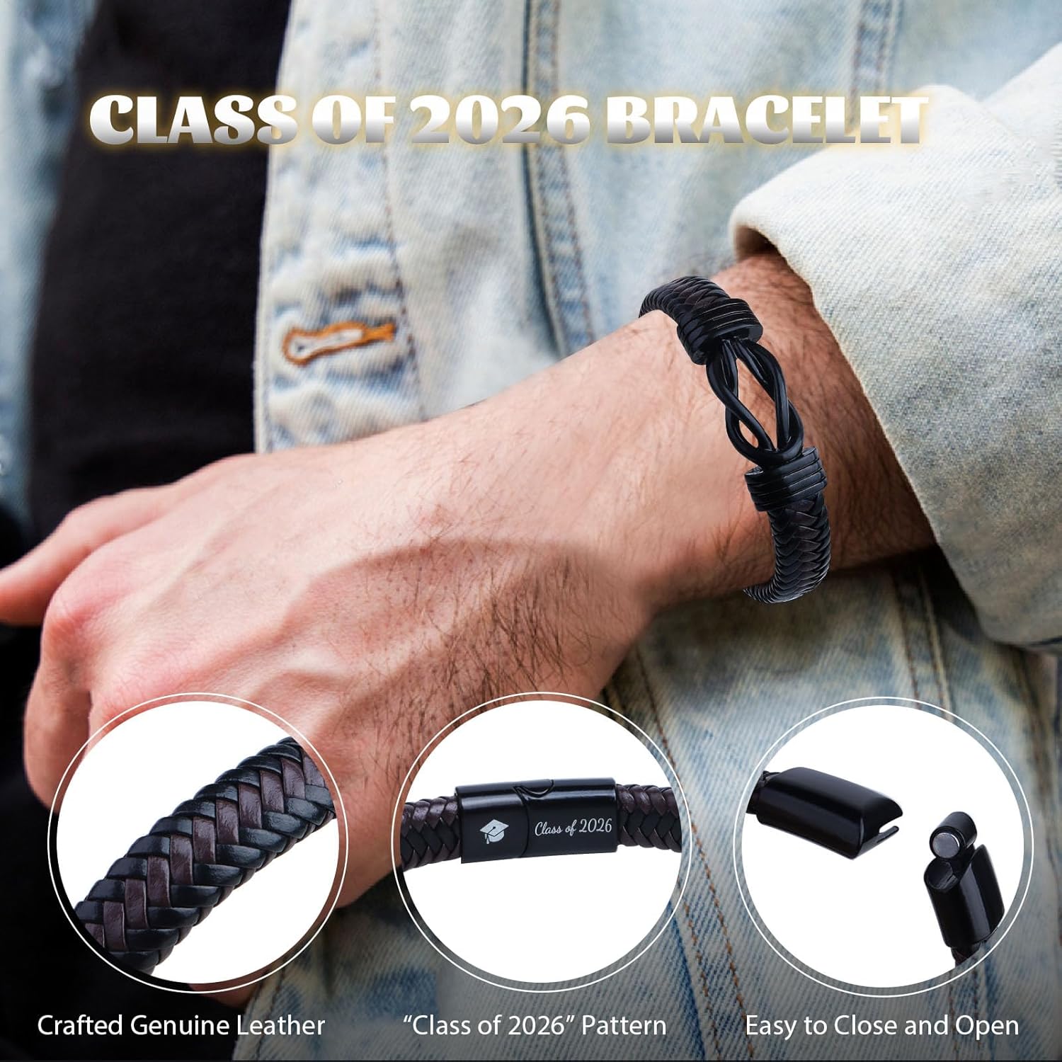 2026 Graduation Gift for Him Her, College High School Graduate Gifts Box Bulk with Tumbler Bracelet Socks Keychain Thanks Card for Class of 2026 Graduates Girls Boys Women Men