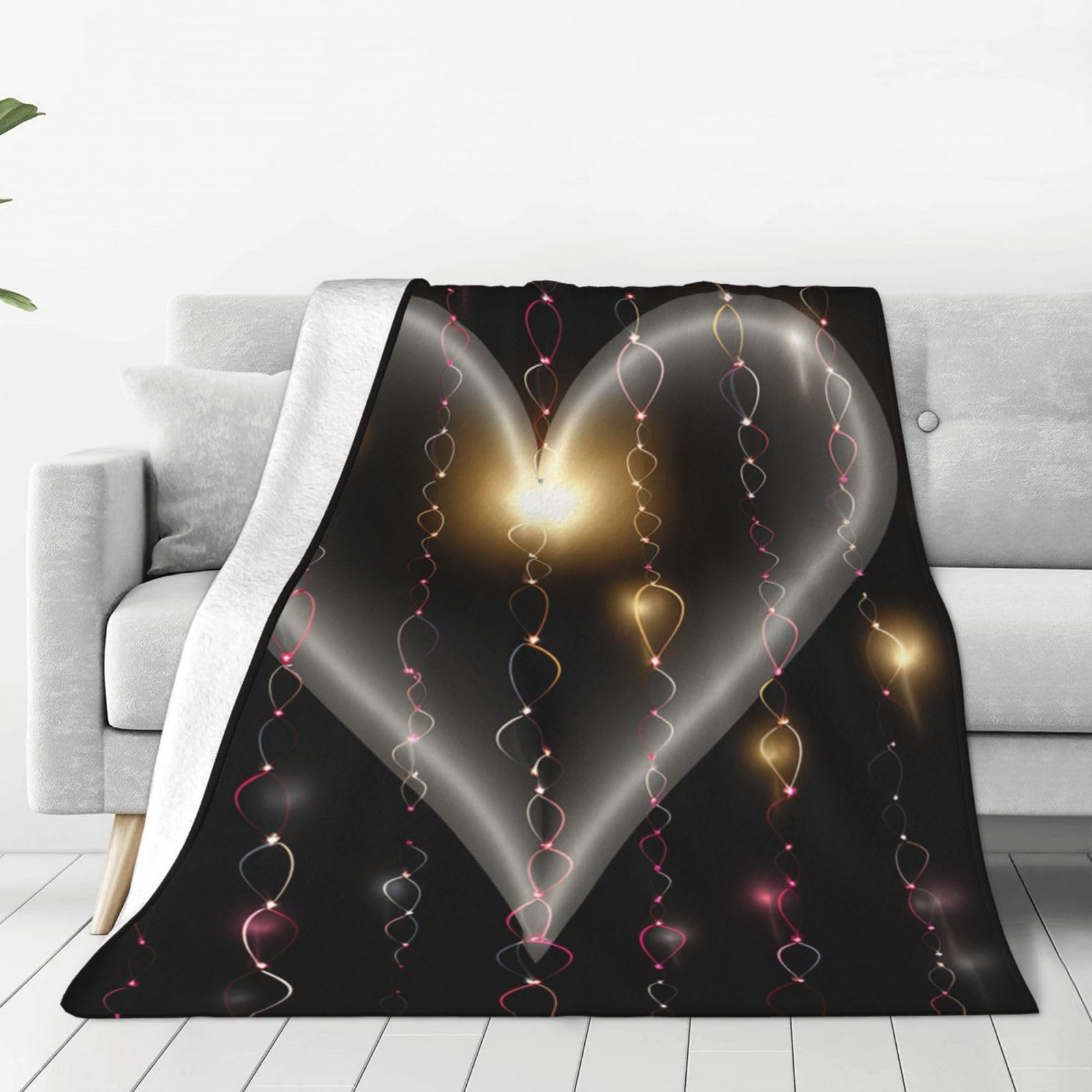 Couverture en micro polaire 152x127 cm pour lit et canapé