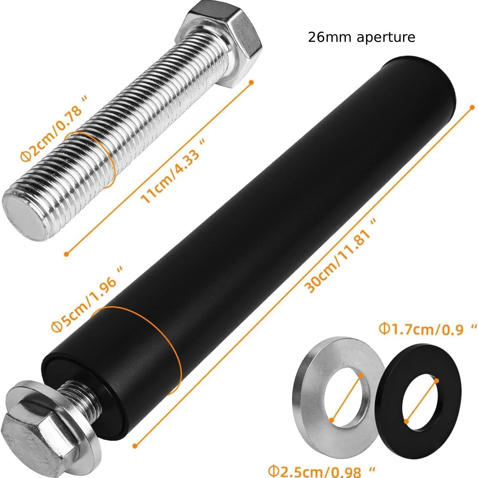 Soporte para Discos de Pesas, Barra de Almacenamiento, Suministros Profesionales, Repuestos, Resistente, Negro, para Agujero de 26