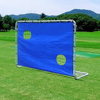 Mastersport Fußballtor Torwand 182 x 122 x 61 cm mit Netz und 2 Trainingslöchern