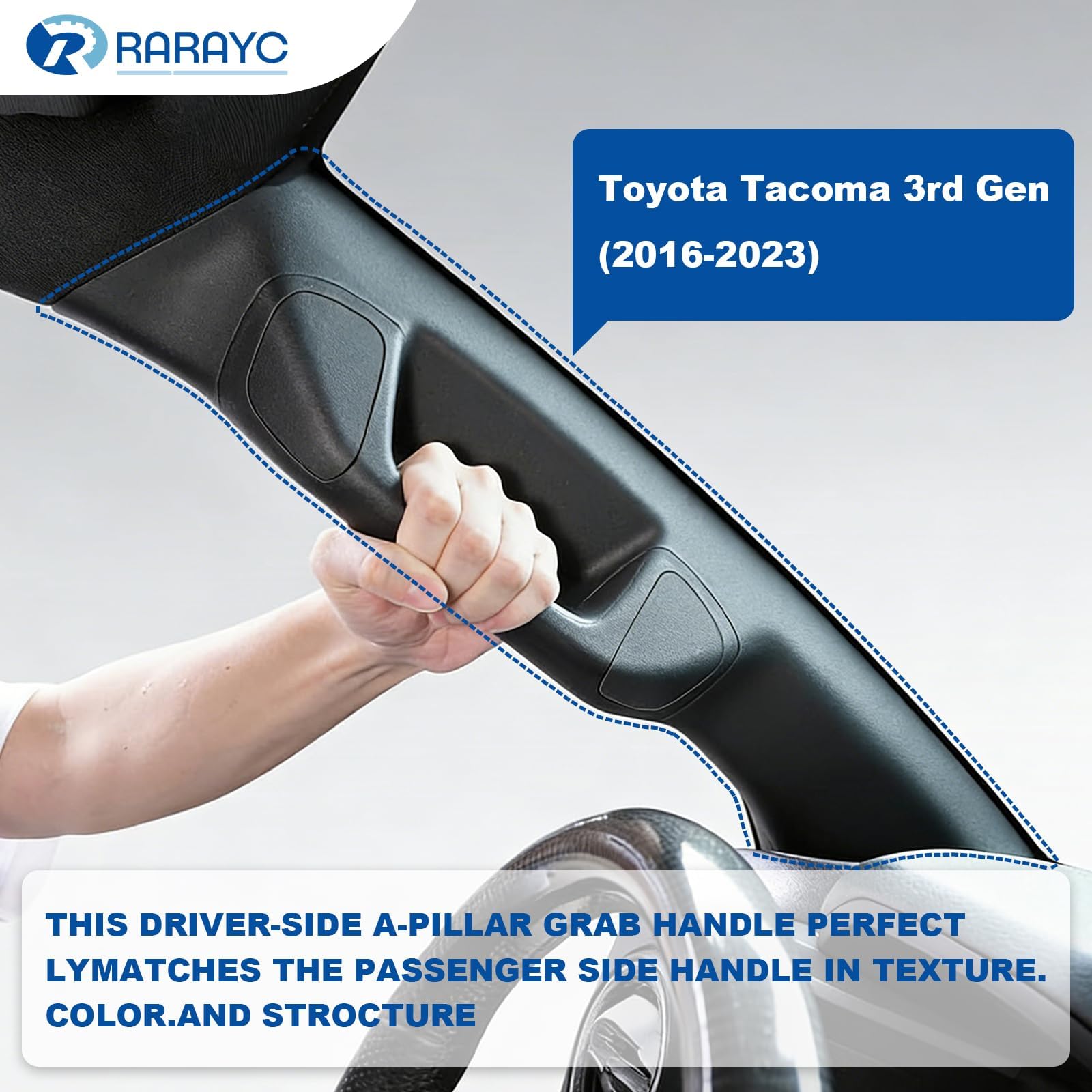 Amazon.com: RARAYC Driver Side A-Pillar Grab Handle Compatible 