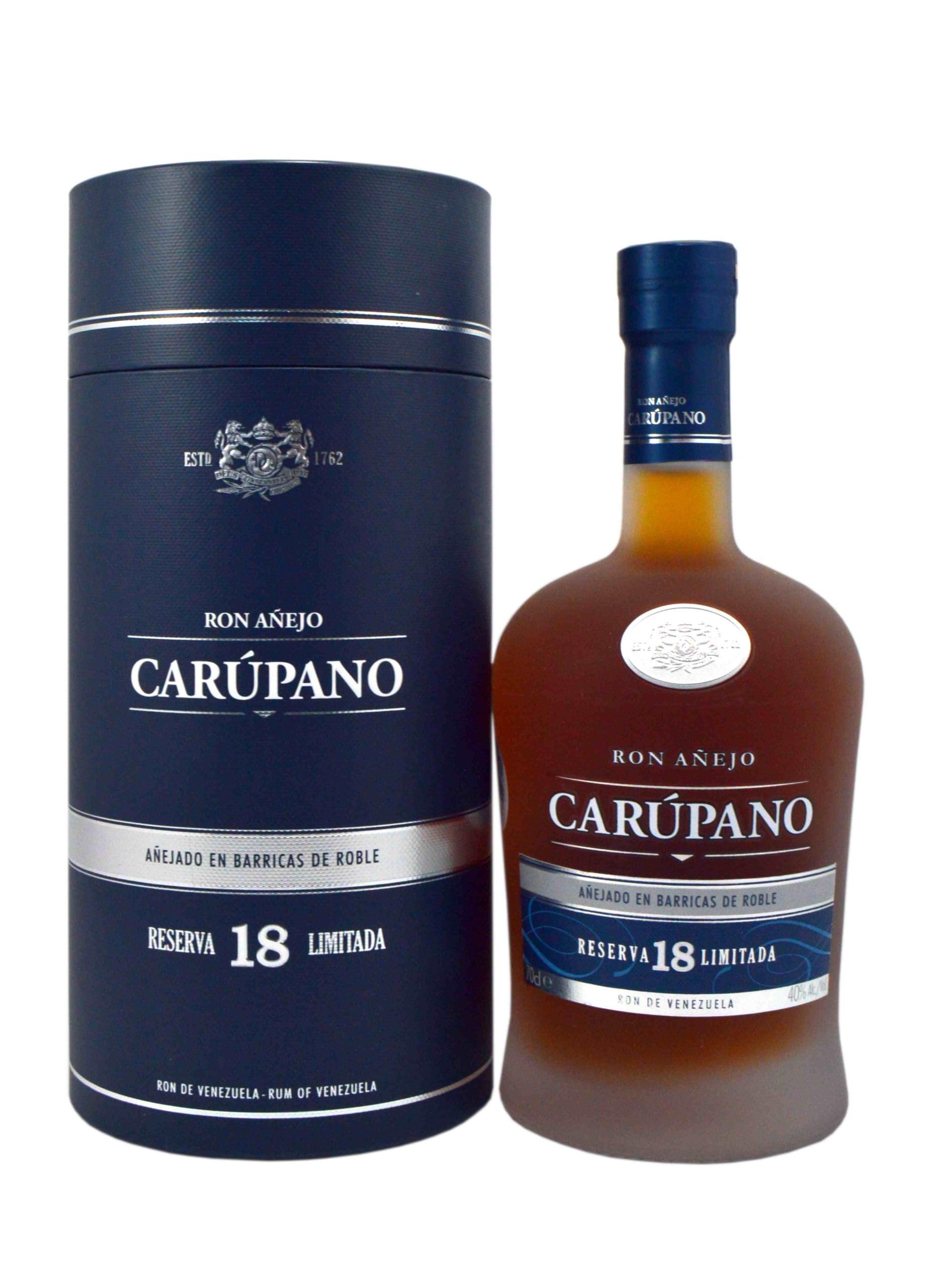 CARUPANO RON ANEJO 18 ANNI RISERVA LIMITADA 70 CL IN ASTUCCIO