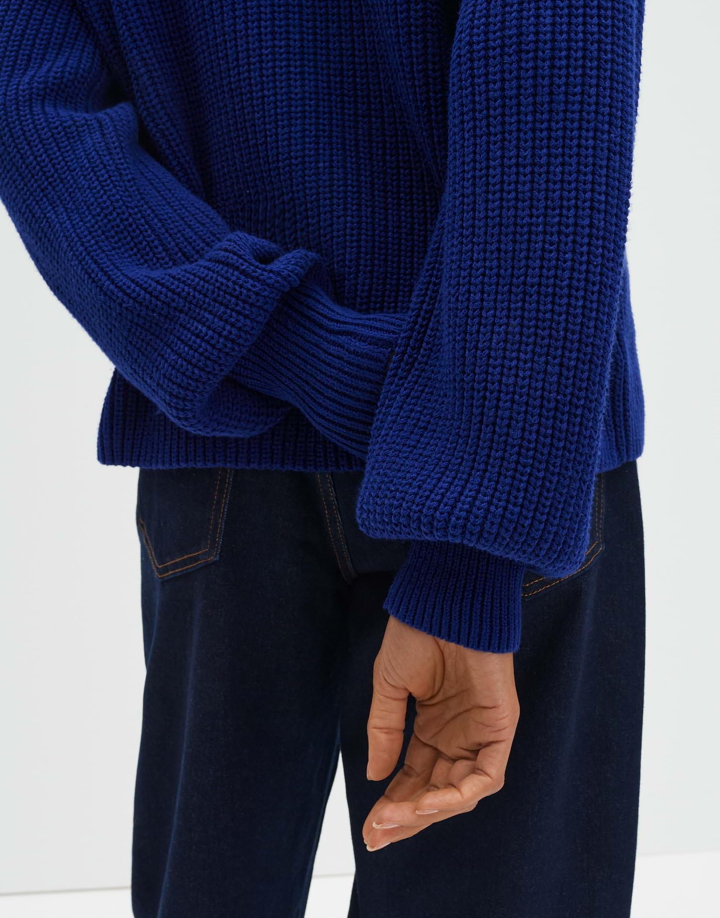 someday Damen Pullover | Tellina Texture Regular Strickpullover im Baumwollmix