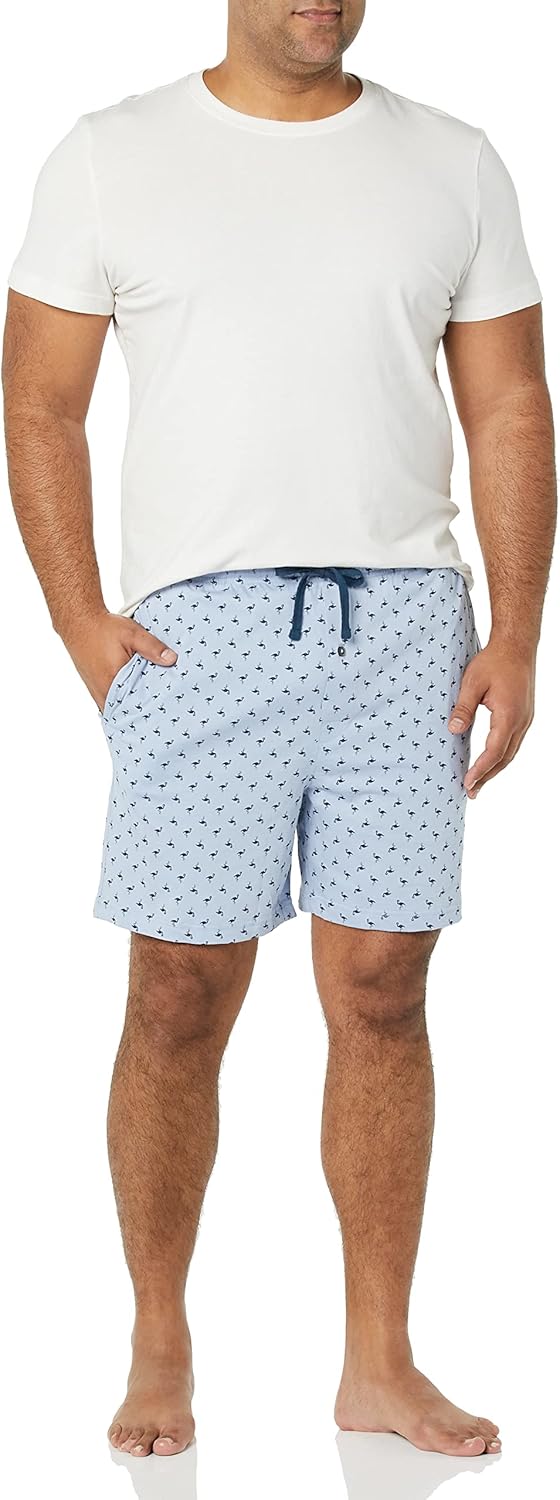 Amazon Essentials Men's 7" Cotton Knit Pajama Shorts, Pack of 2 - Image 4