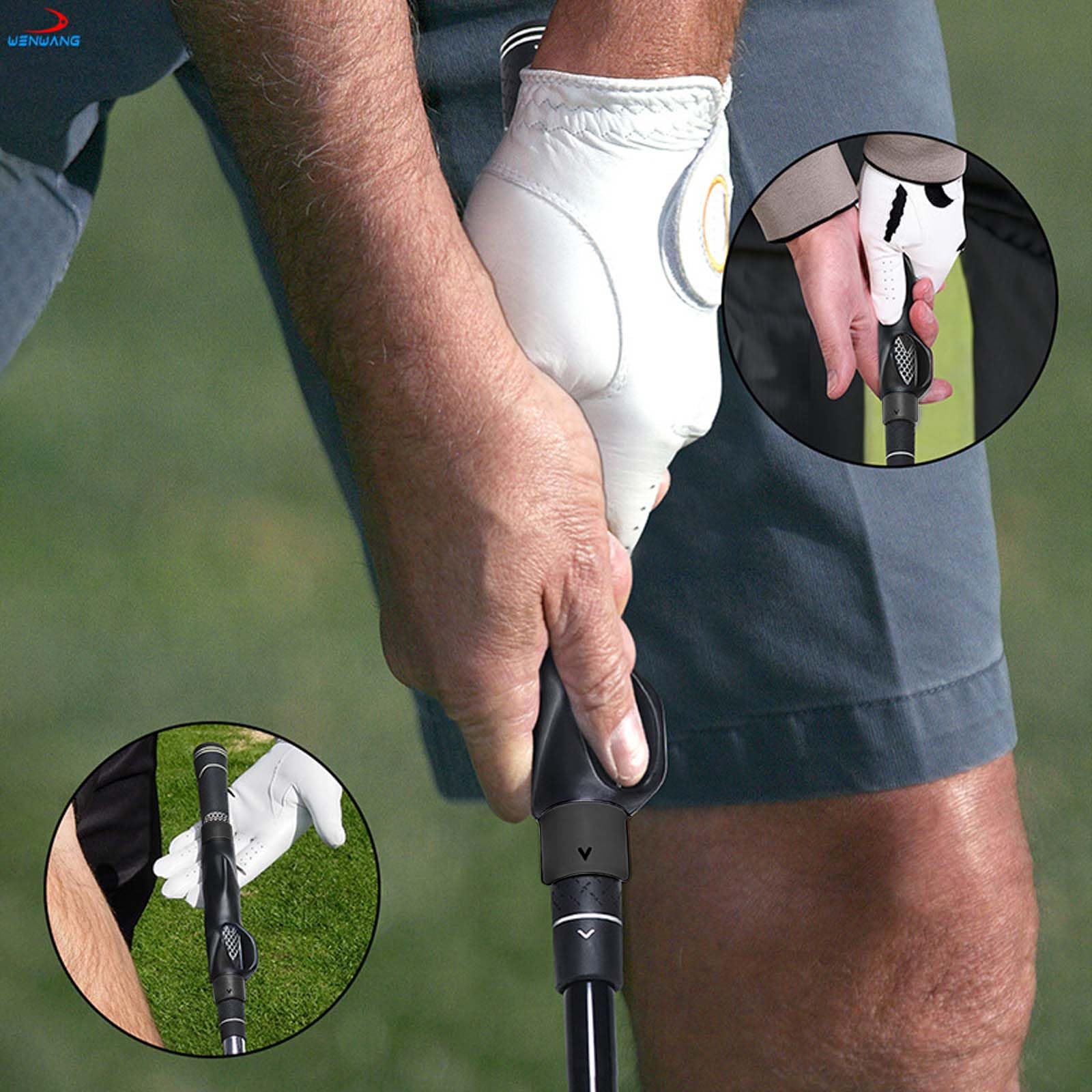 Attrezzo per Allenamento da Golf, Comodo Allenatore da Golf, con Impugnatura Antiscivolo, per Allenatori di Swing-Grip, per Esercizi per Mano Sinistra e Destra
