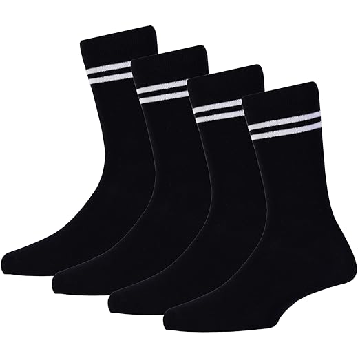 RC Royal Class Black & White School Socks Pack of 4