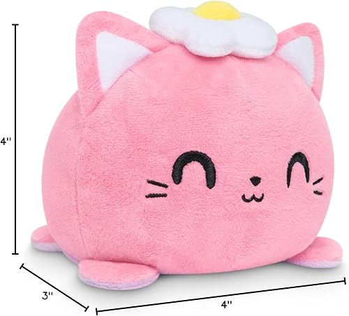 Miniatura 41 de TeeTurtle - Peluche reversible original de gato, gato sirena, bonitos animales de peluche sensoriales que muestran tu estado de ánimo Mercat azul +