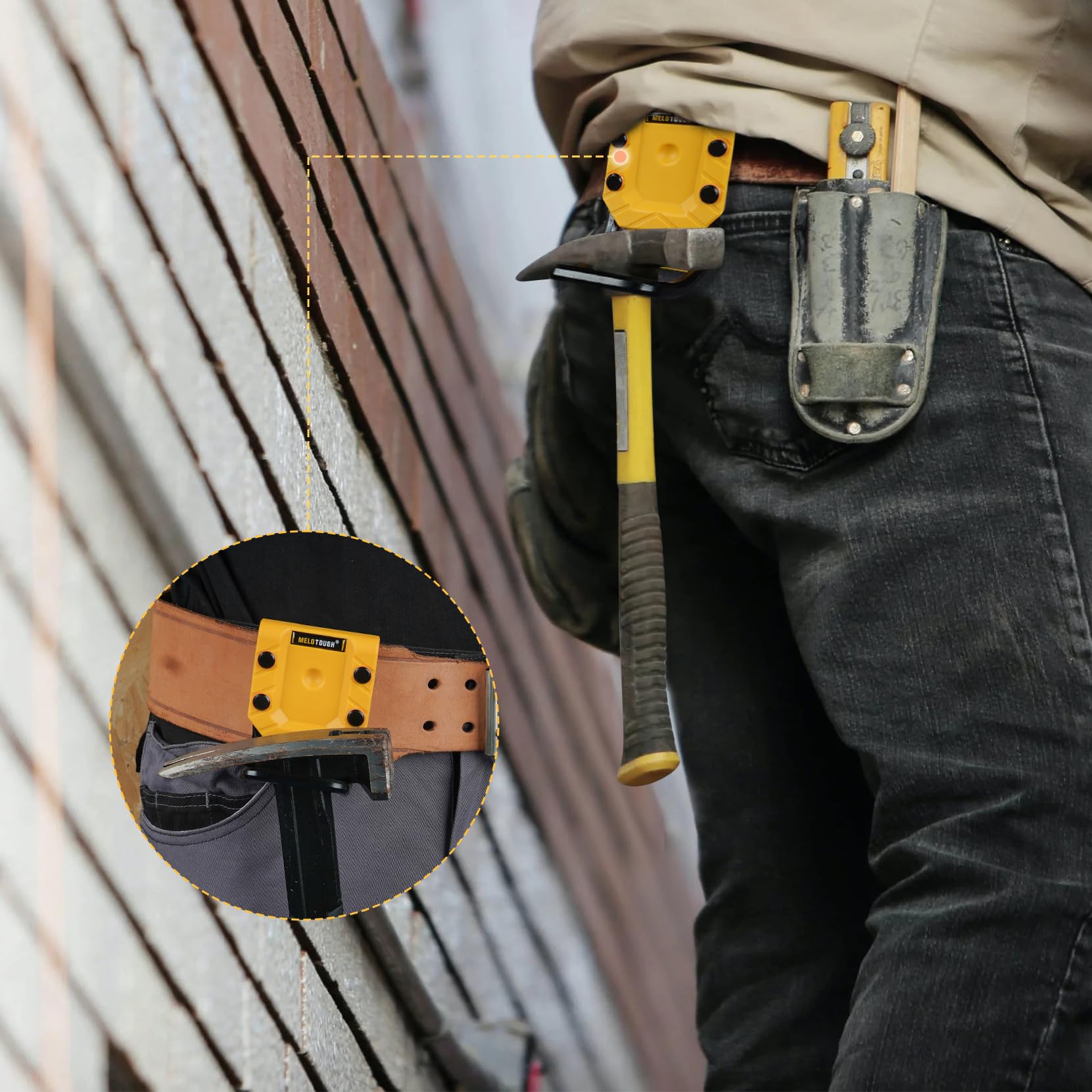 MELOTOUGH Hammer Holster - Tool Belt Clip -7