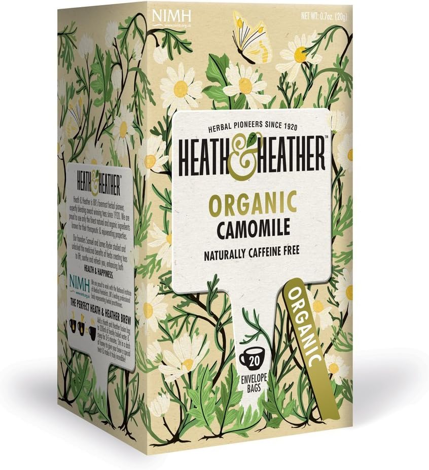 Heath And Heather Organic Camomile Herbal Tea 20 Bags