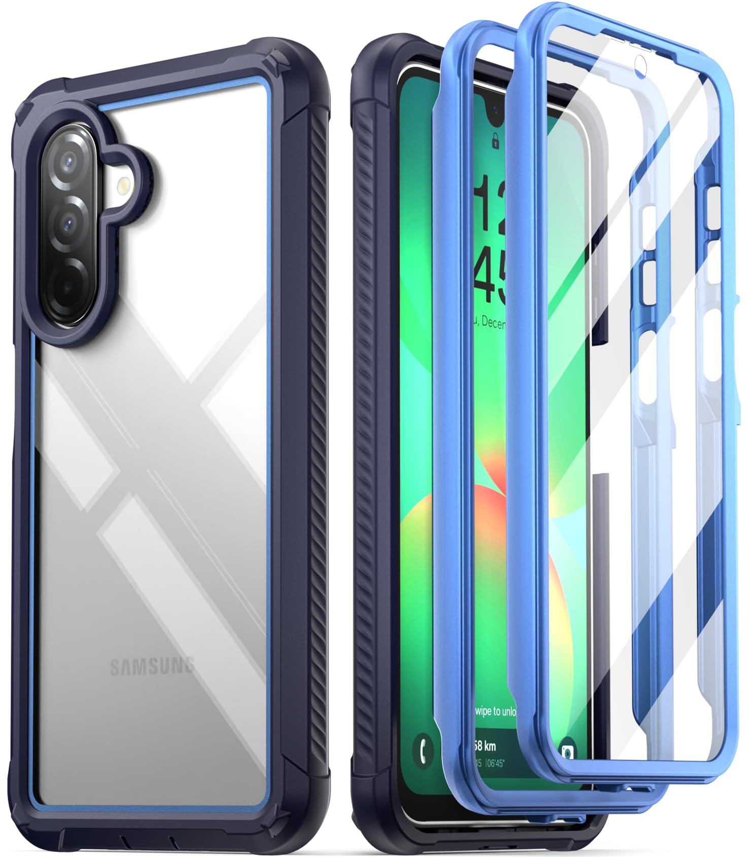 Poetic Guardian Case for Samsung Galaxy A26 5G, [2 Front Frame] [20 FT Mil-Grade Drop Tested] Full-Body Hybrid Shockproof Cover with Built-in Screen