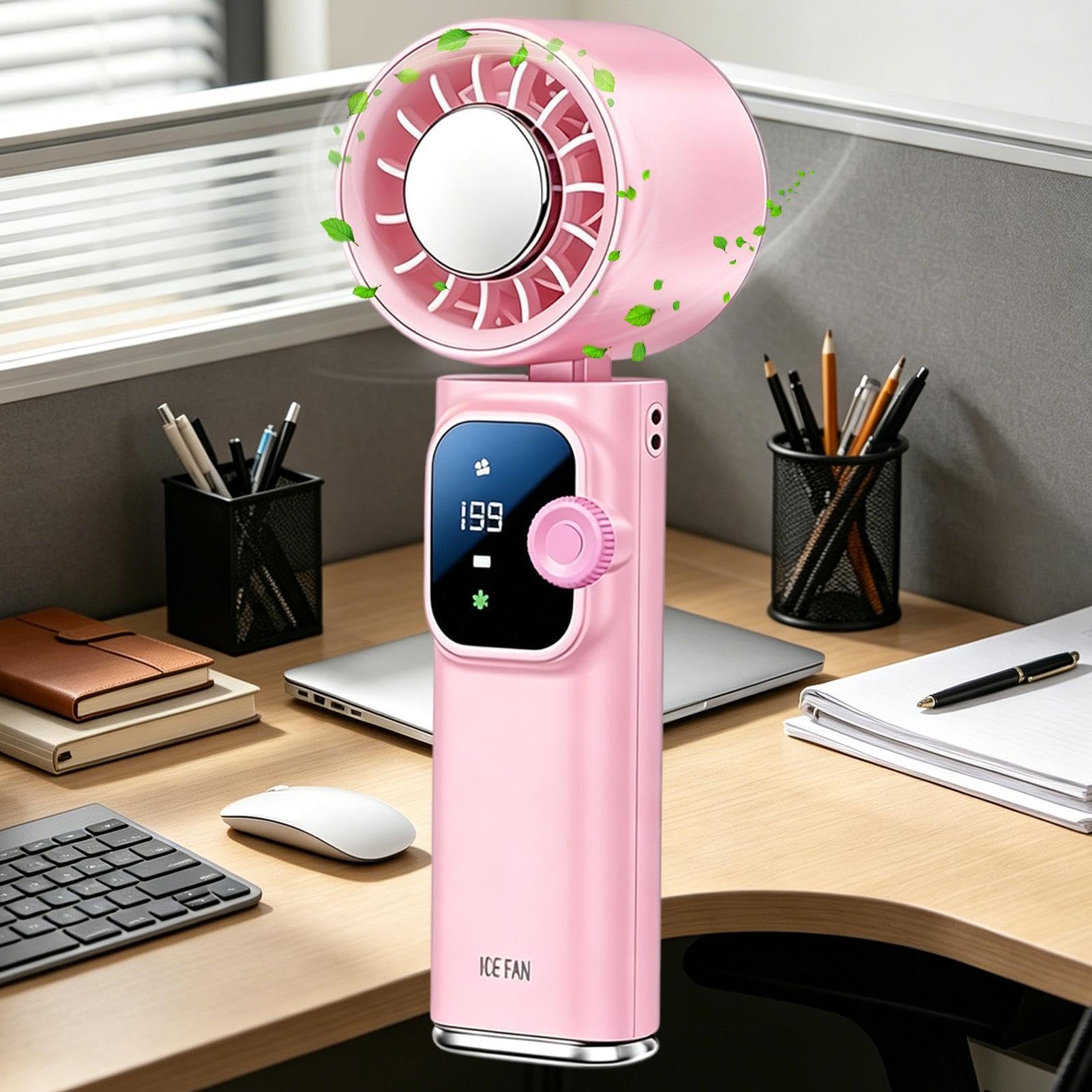 Ventilatore Personale 199 Velocità 4000mAh Ricaricabile A Basso Rumore | Ventilatore Tascabile Per Esterno Interno Casa Ufficio Viaggio Campeggio Vacanze Al Mare