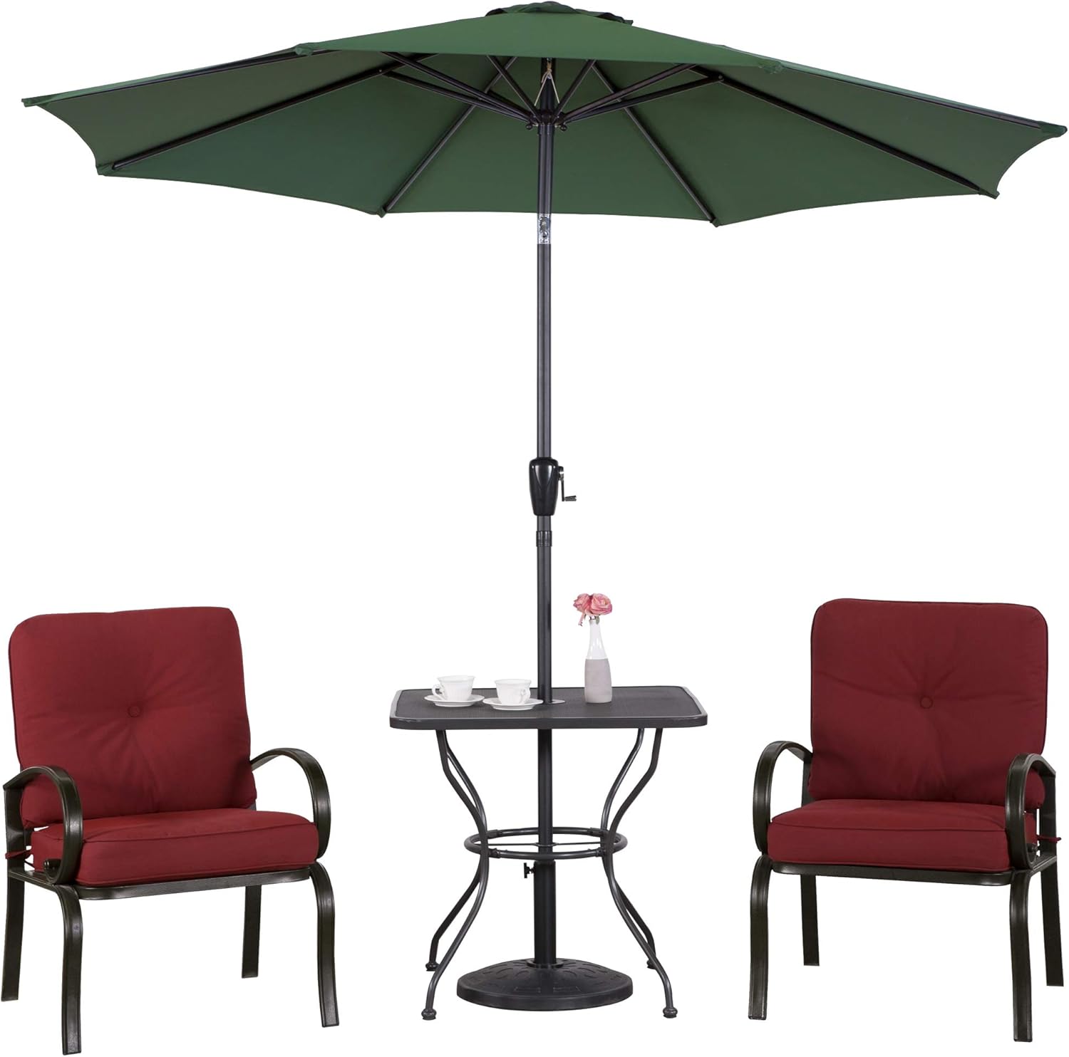 Cloud Mountain 4 Piece Patio Bistro Set Outdoor Patio