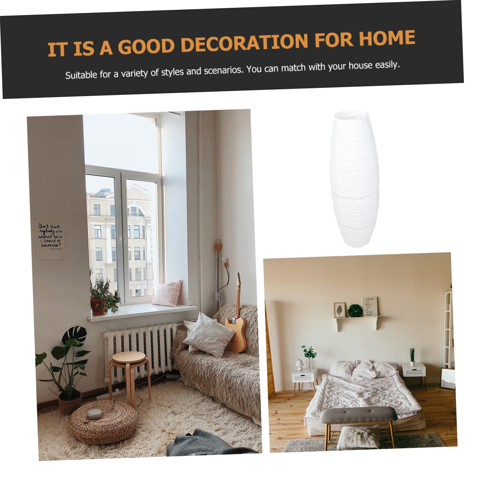 Stylischer Papier-Lampenschirm Für Stehlampe – Minimalistisches Design Für Gemütliche Raumbeleuchtung