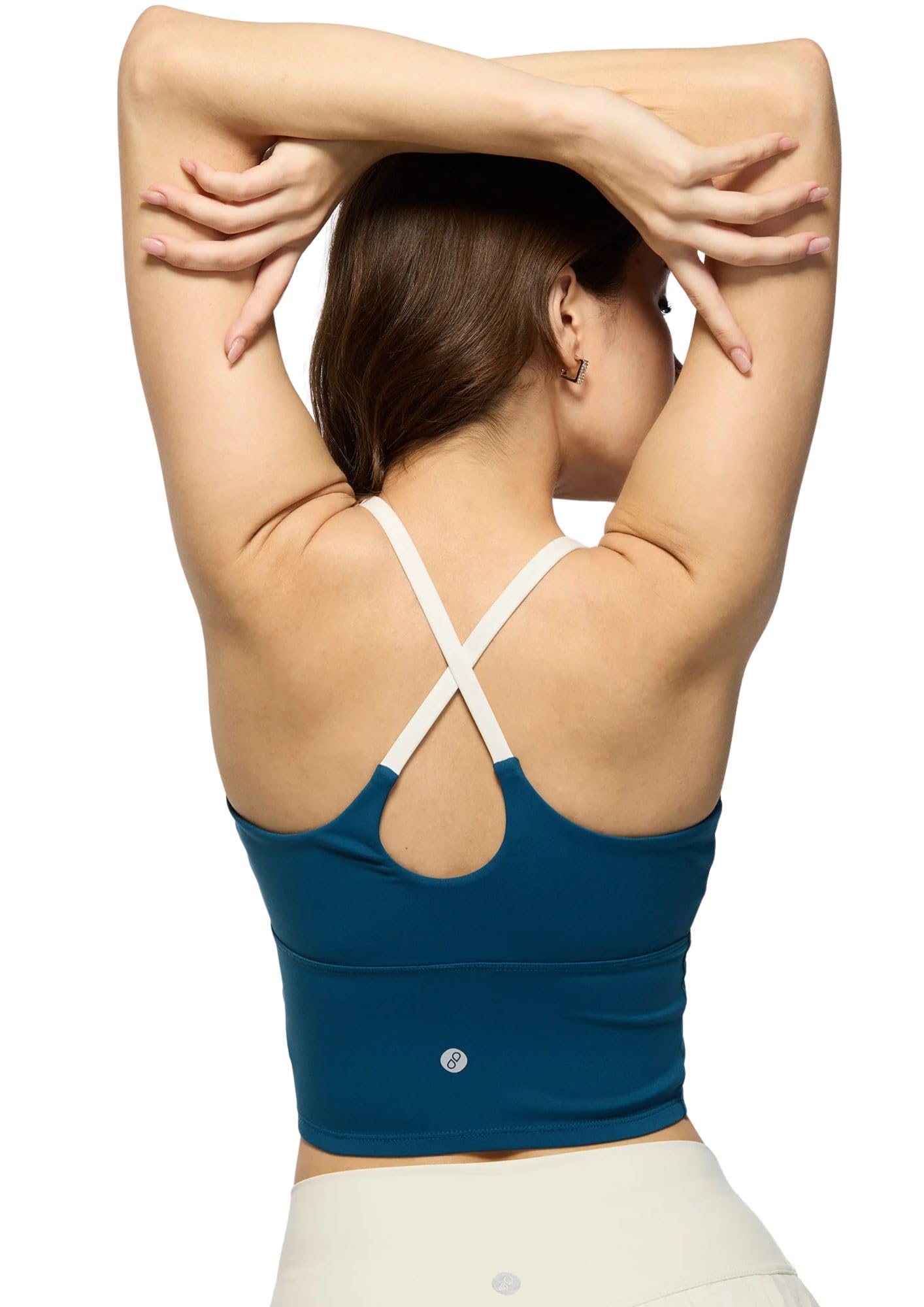 Cross Back Sports Bra for Women | High Support, Soft Fabric, Wide Underbust Band, Minimal Seams | Activewear for Gym