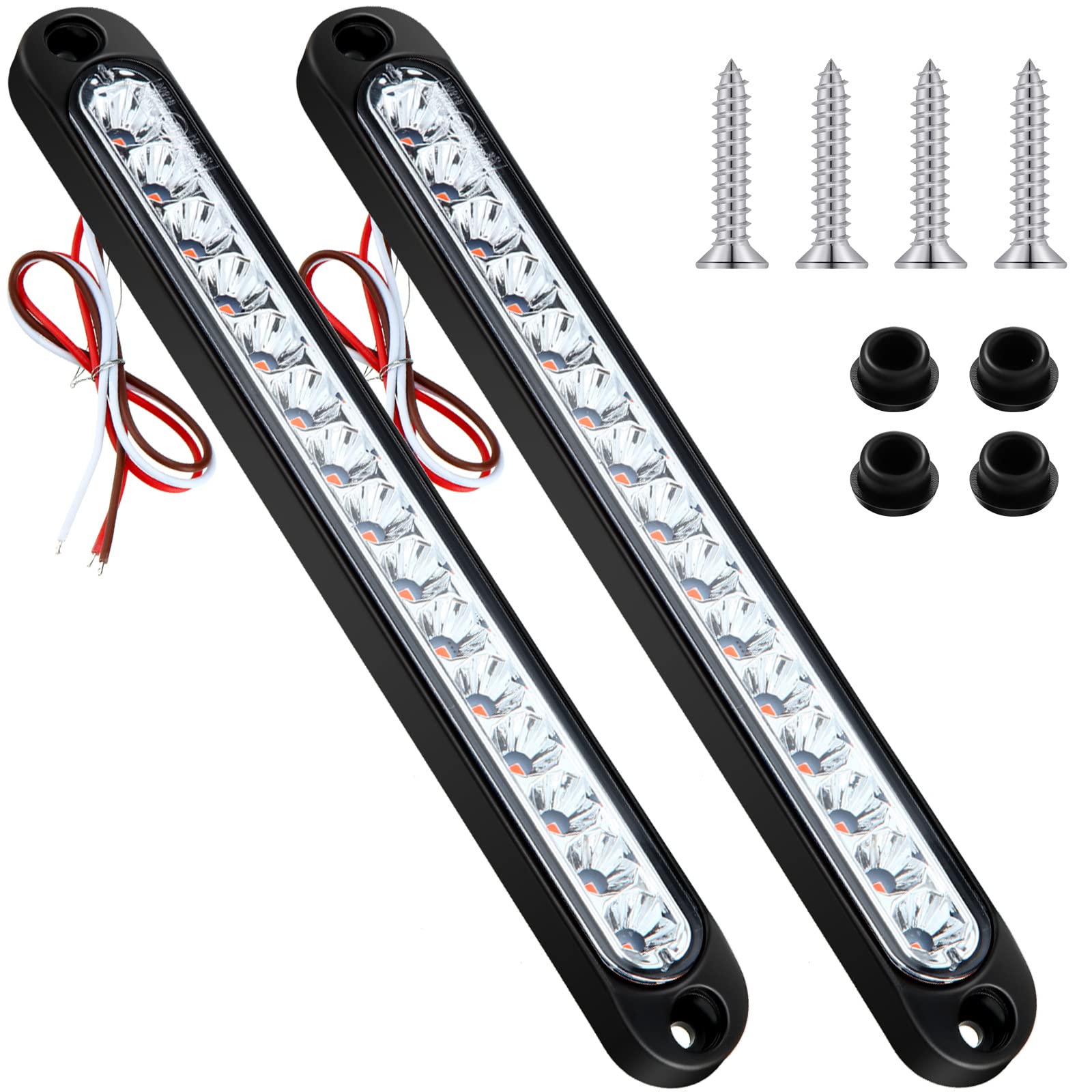 10" 15 LED Trailer Identification Light Led Reverse Backup - View #14