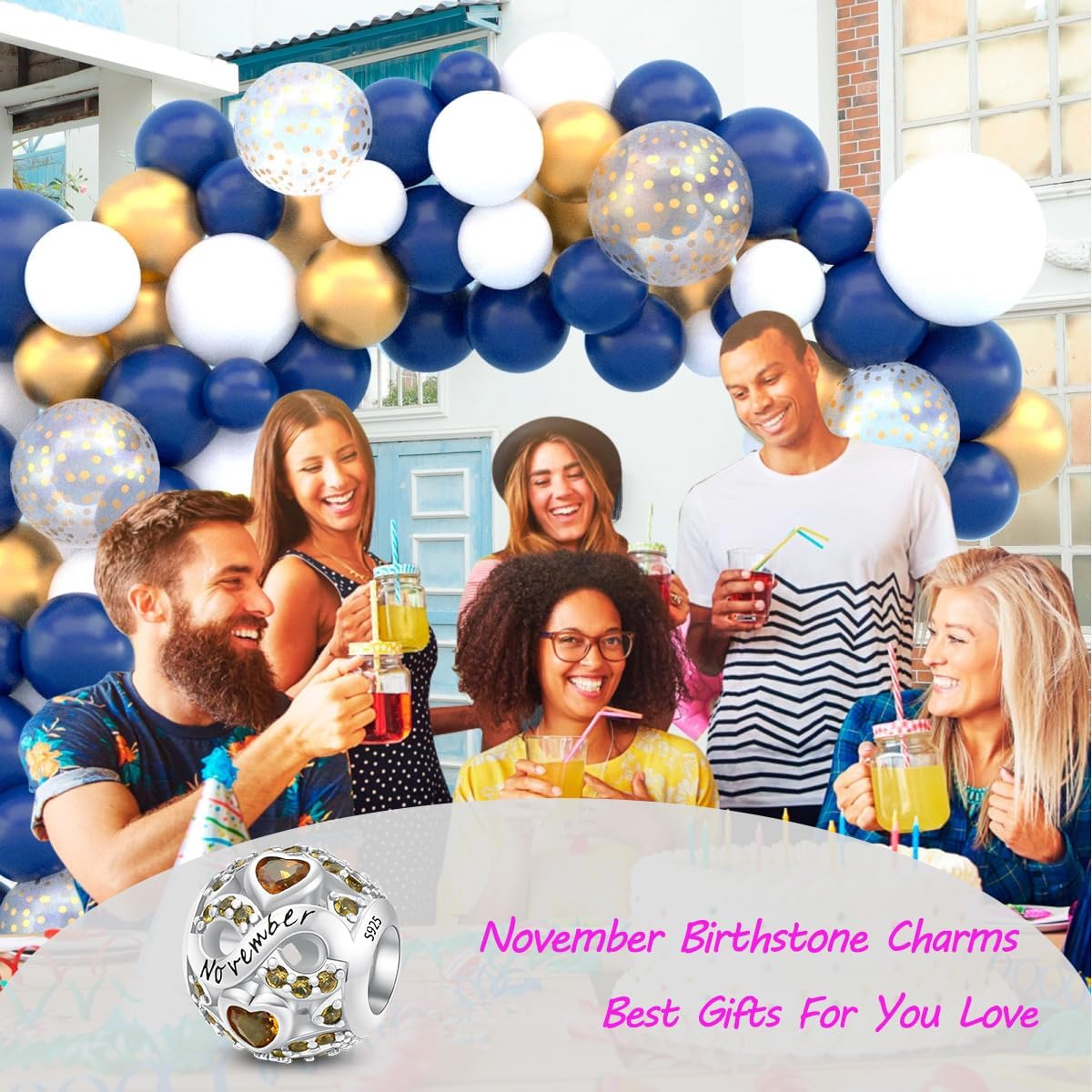 Birthstone Charms 925 Sterling Silver Charms for Bracelets and Necklaces Anniversary Birthday Christmas Jewelry Gift for Women - Image 4