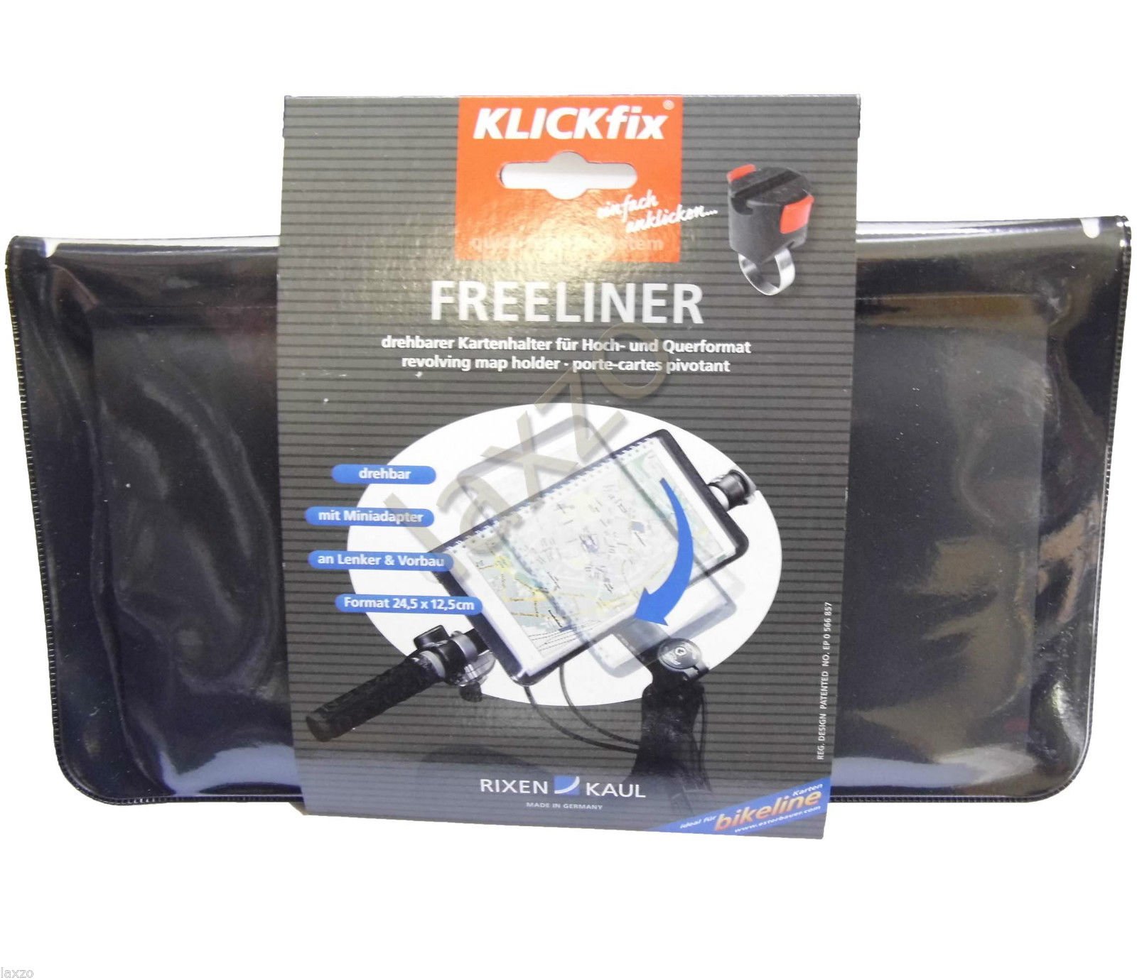 KlickFix Rixen Kaul Mini Porte-Carte avec Adaptateur AM 803 – Couleur Unique, Taille Unique