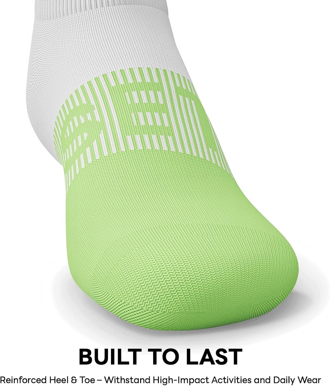 6 Pairs Ankle Compression Socks Men Women 15-20 mmHg Low Cut Athletic Running Arch Support for Travel Nurses Flight - Image 7