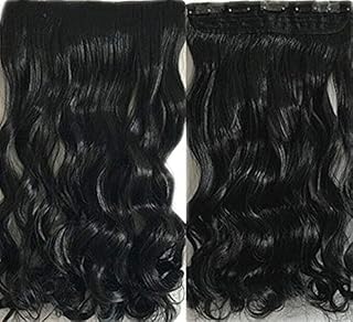 وصلة شعر طويلة صناعية متموجة كبيرة متموجة ومقاومة للحرارة للسيدات - h164