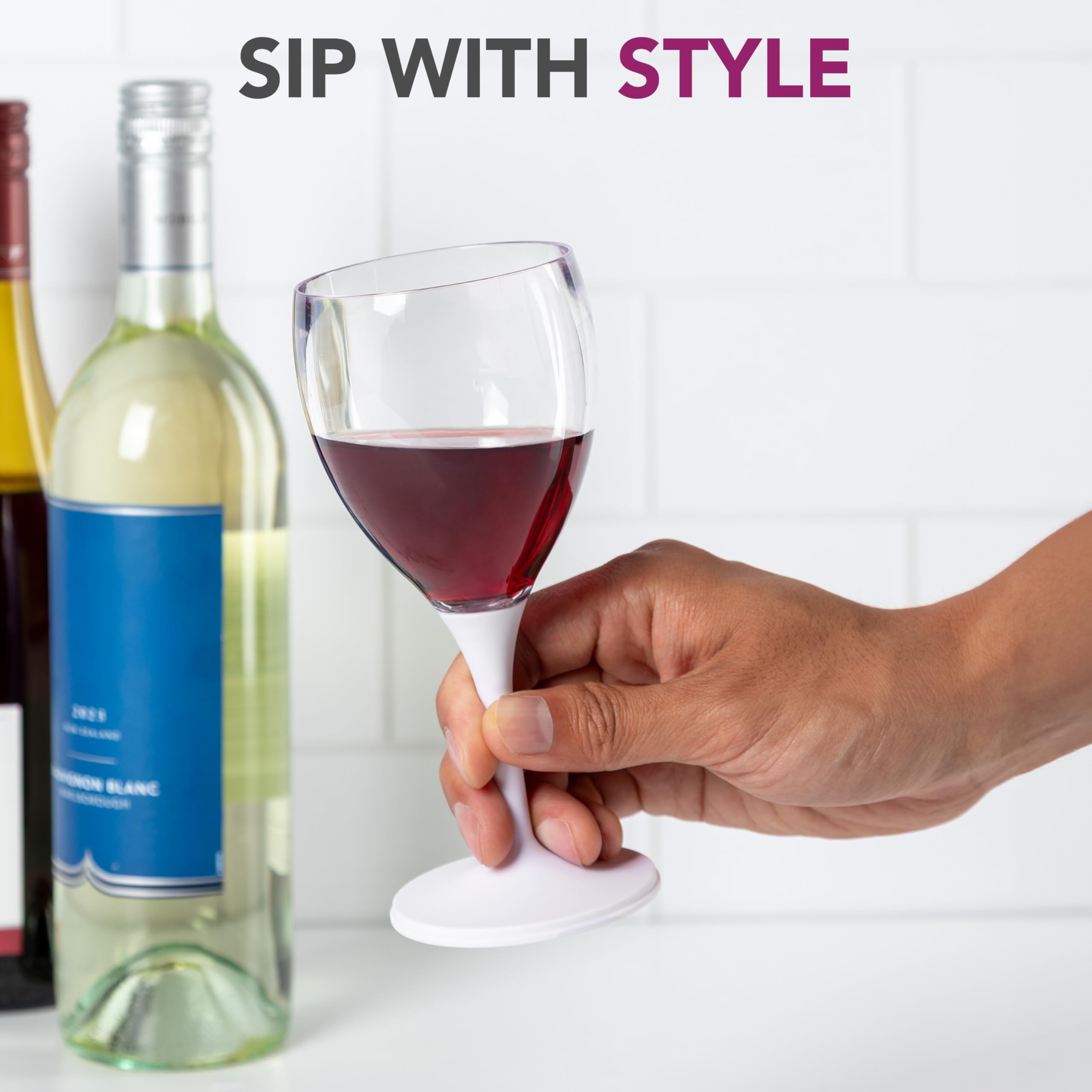 Amazon.com | Joie Wine Glass To Go, Portable Wine Glass, Detachable Stem,  BPA-free: Wine Glasses