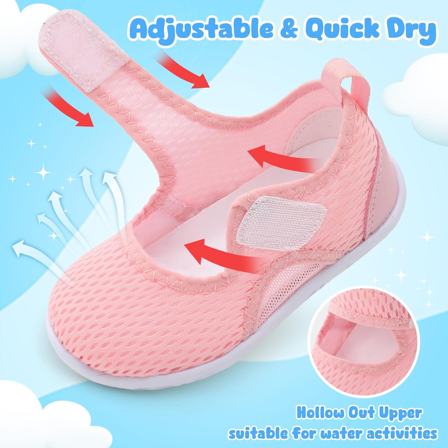 Centipede Demon Toddler Water Shoes Boys Girls Swim Aqua Socks Barefoot Kids Water Sandals Quick Dry Breathable Lightweight for Beach Pool Waterpark
