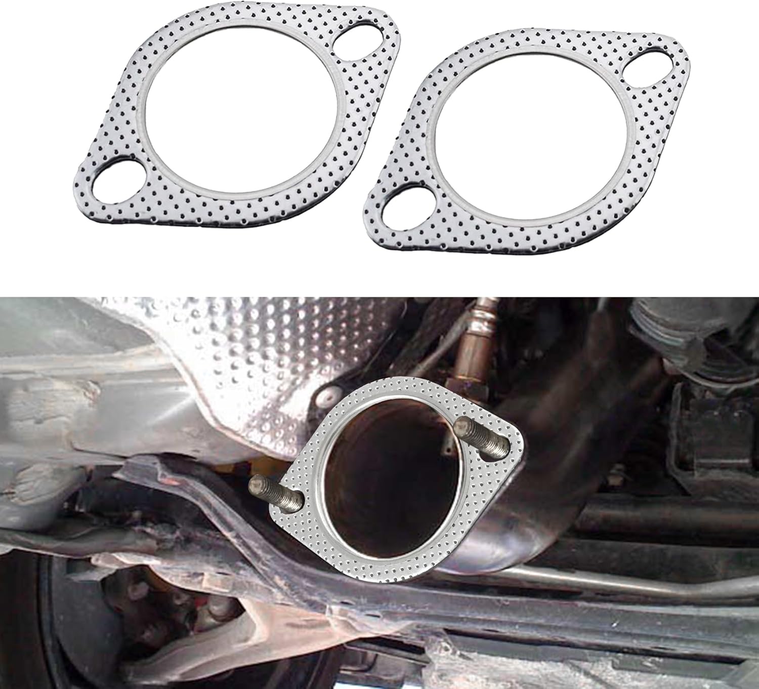 2.5'' Exhaust Pipe Donut Gasket Muffler Seal Ring Donut Exhaust - Foto 11