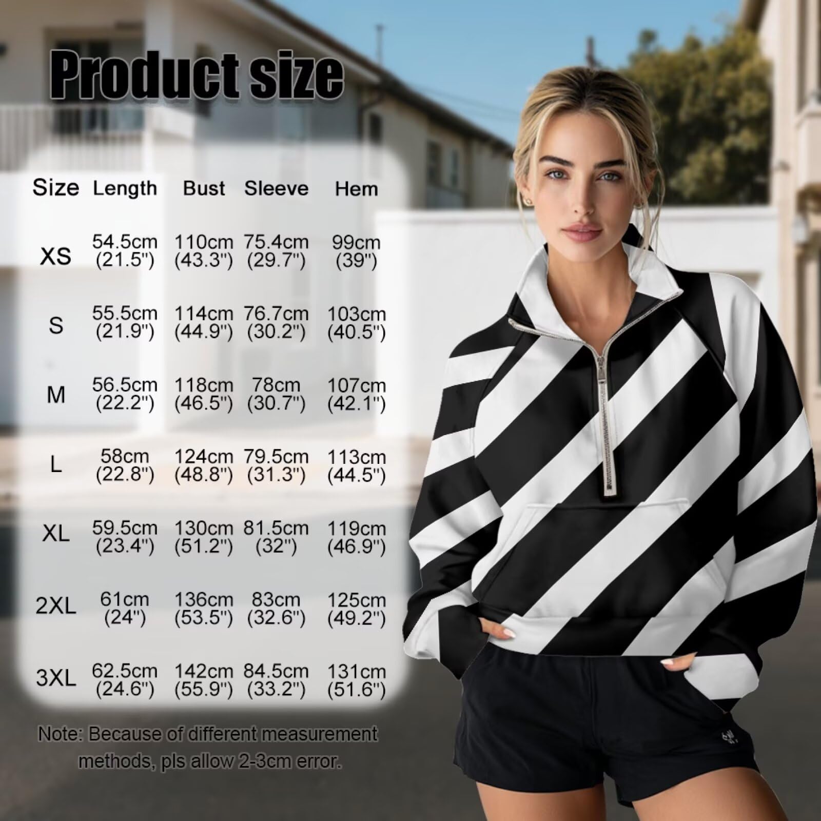 Poceacles Sudadera de media cremallera para mujer, con agujero para el pulgar, manga larga, cuello alto, sudadera con bolsillo, para otoño e invierno